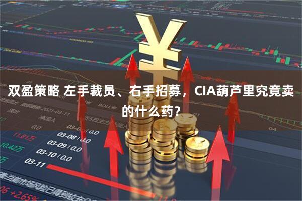 双盈策略 左手裁员、右手招募，CIA葫芦里究竟卖的什么药？