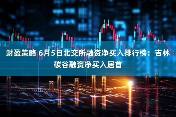 财盈策略 6月5日北交所融资净买入排行榜：吉林碳谷融资净买入居首