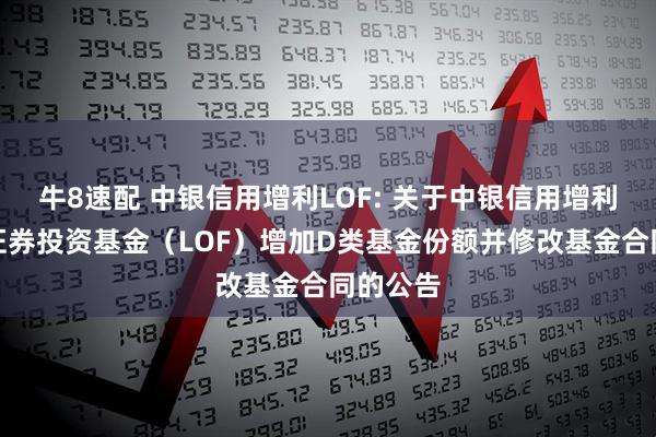 牛8速配 中银信用增利LOF: 关于中银信用增利债券型证券投资基金(LOF)增加D类基金份额并修改基金合同的公告