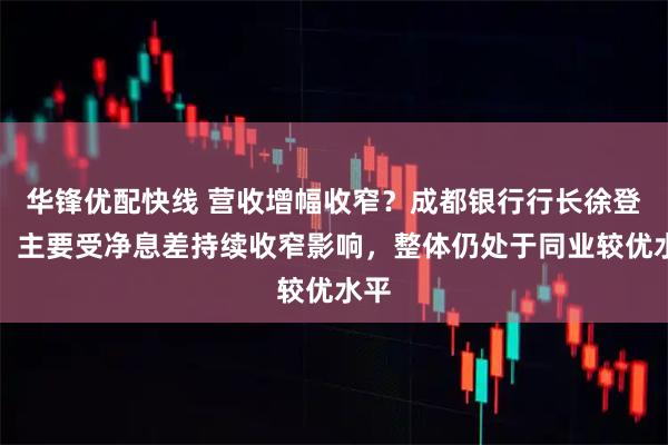 华锋优配快线 营收增幅收窄？成都银行行长徐登义：主要受净息差持续收窄影响，整体仍处于同业较优水平